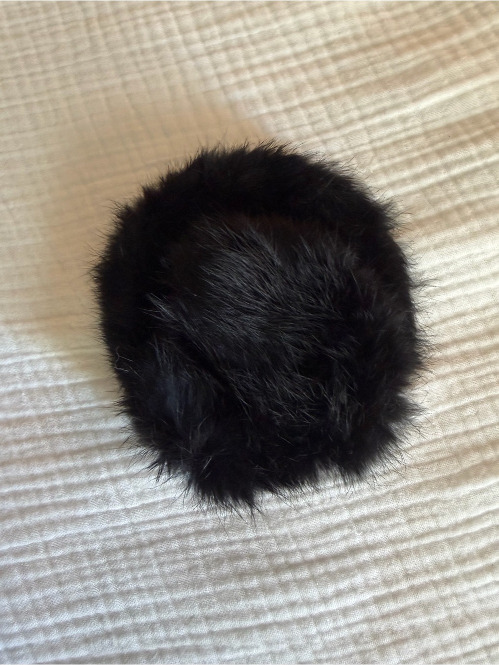 Real rabbit fur ear muffs